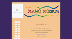 Desktop Screenshot of manomuzeum.smmi.hu